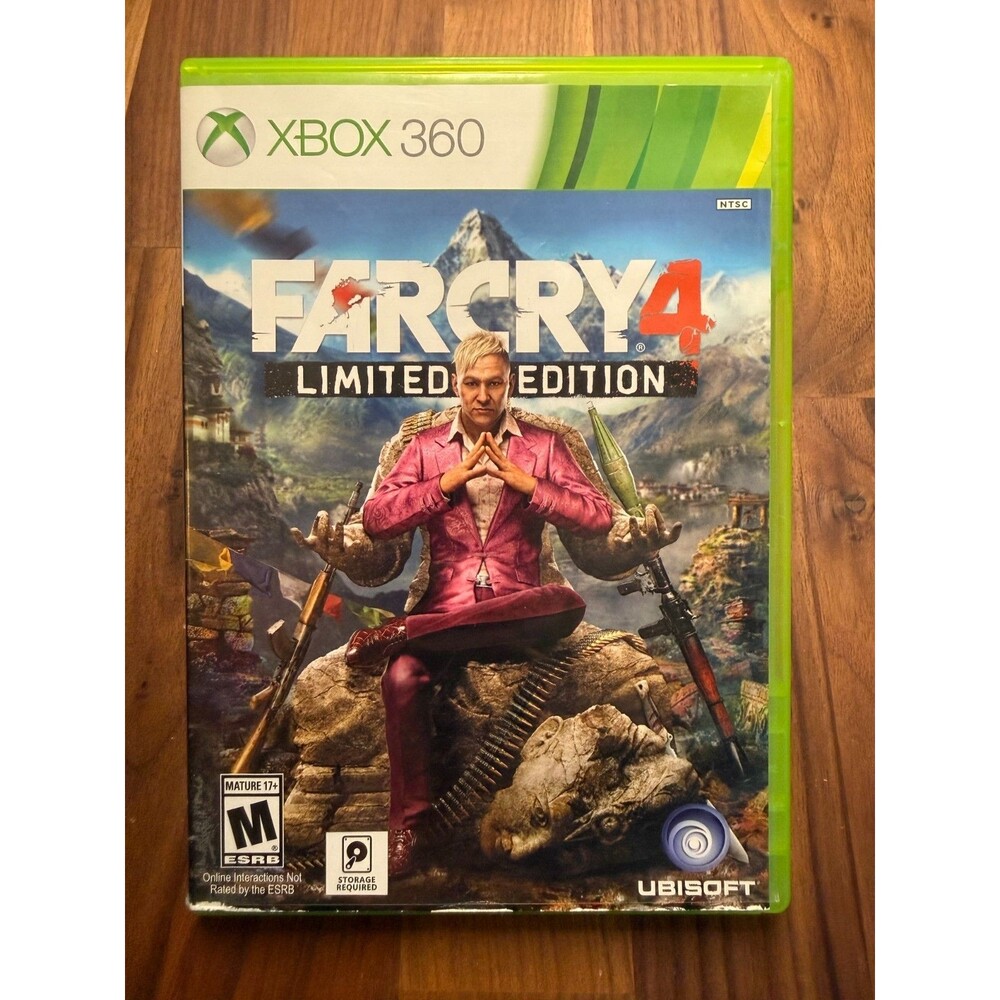 Far Cry 4 Xbox 360 Limited Edition No Manual Free Shipping